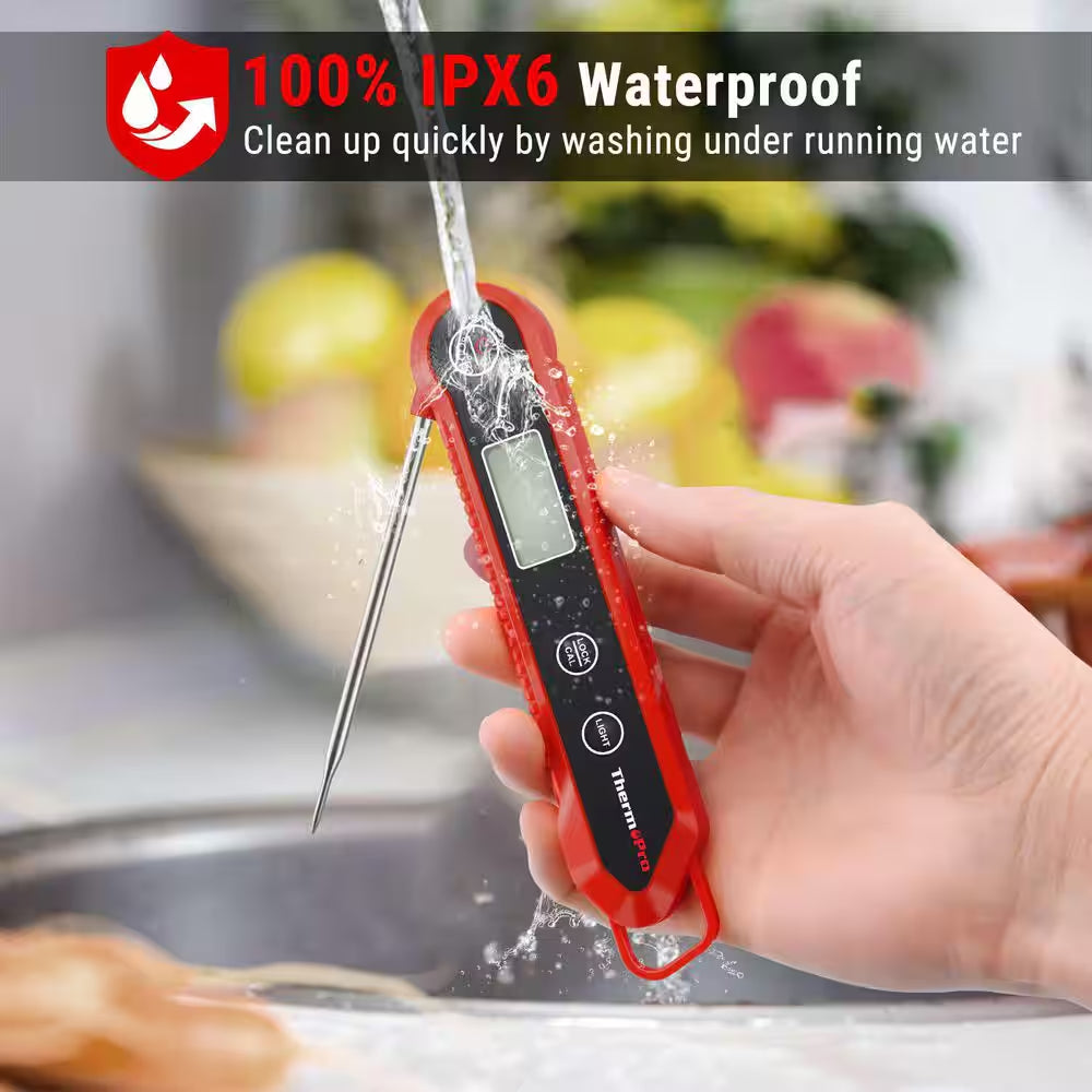 Waterproof Digital Instant Read Meat Thermometer Food Candy Cooking Kitchen Thermometer
