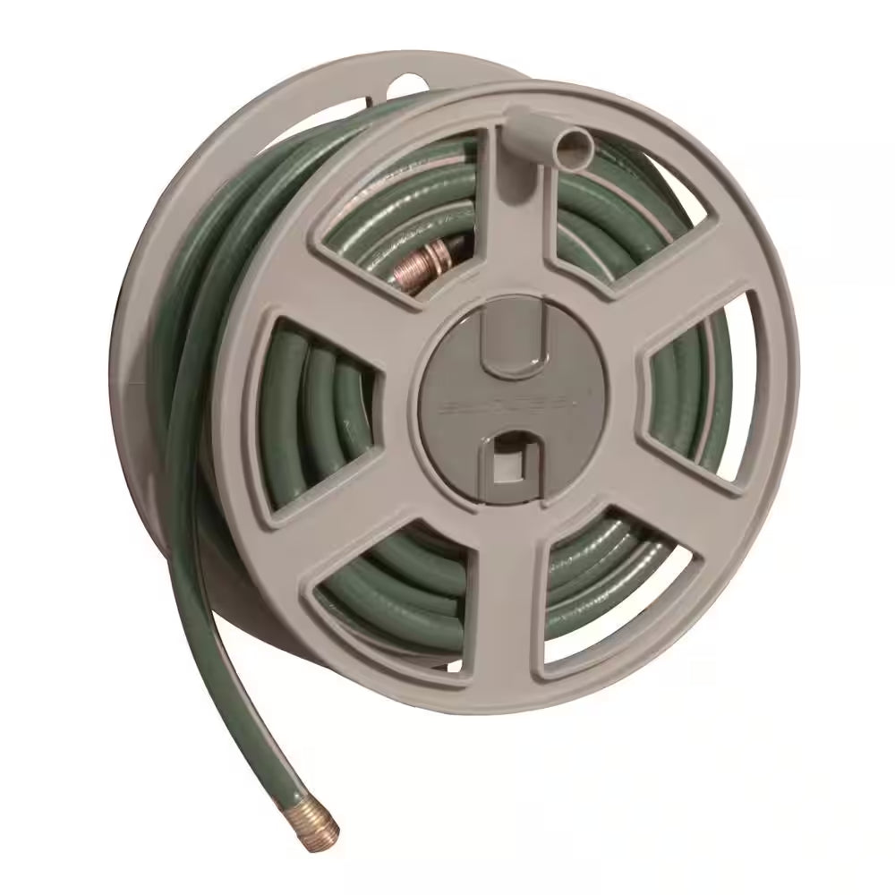 100 Ft. Sidewinder Wall Mount Hose Reel, Light Taupe