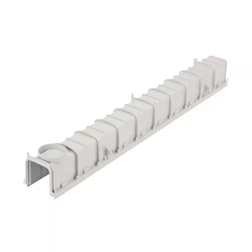 Pro Series 3 In. X 40 In. Plastic Channel Drain Kit with Grate