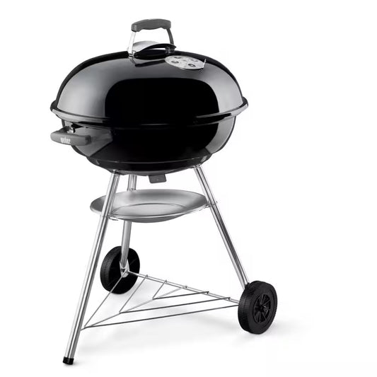 Jumbo Joe Premium 22 In. Charcoal Grill in Black with Steel Cooking Grate