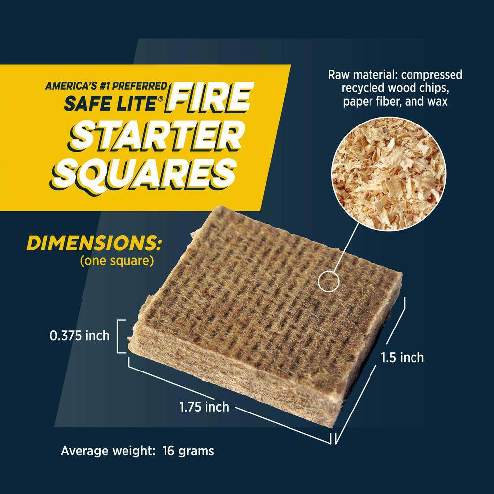 Safe Lite Fire Starter Squares (144-Pack)