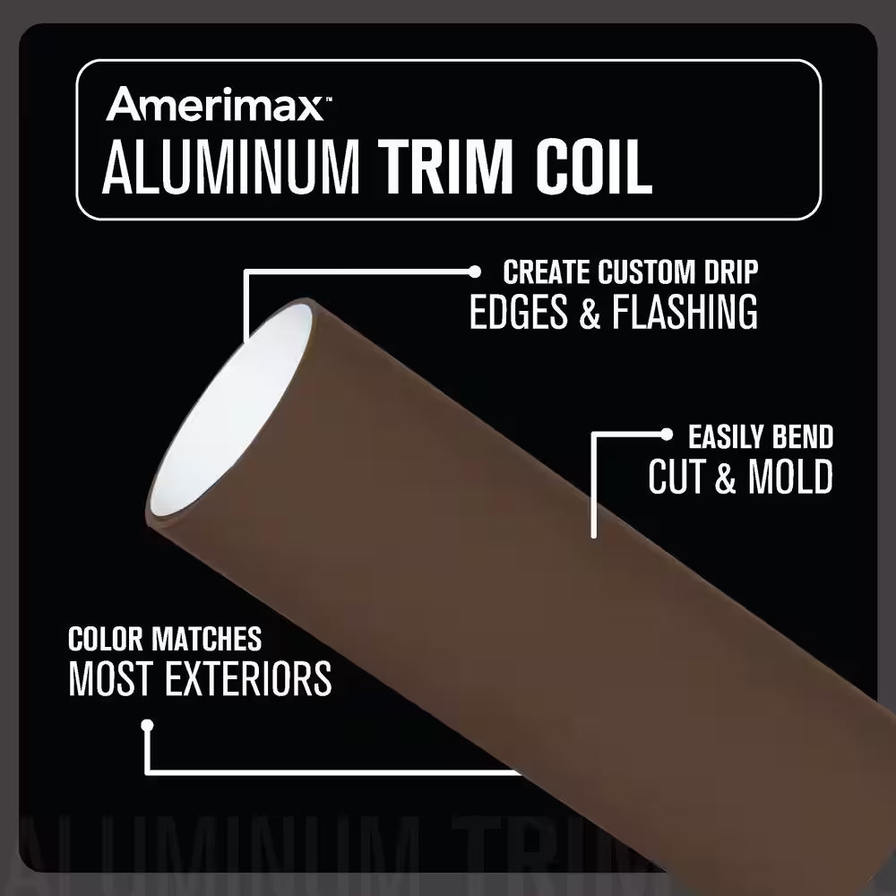 24 In. X 50 Ft. Brown Aluminum Trim Coil