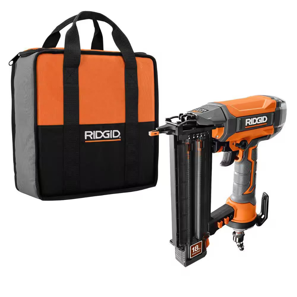 Pneumatic 18-Gauge 2-1/8 In. Brad Nailer with CLEAN DRIVE Technology, and Tool Bag