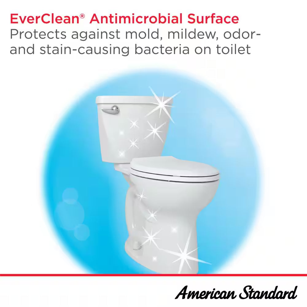Champion Two-Piece 1.28 GPF Single Flush Elongated Chair Height Toilet with Slow-Close Seat in White