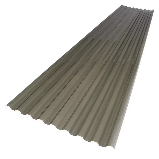 2.2 Ft. X 12 Ft. Corrugated Polycarbonate Roof Panel in Solar Gray