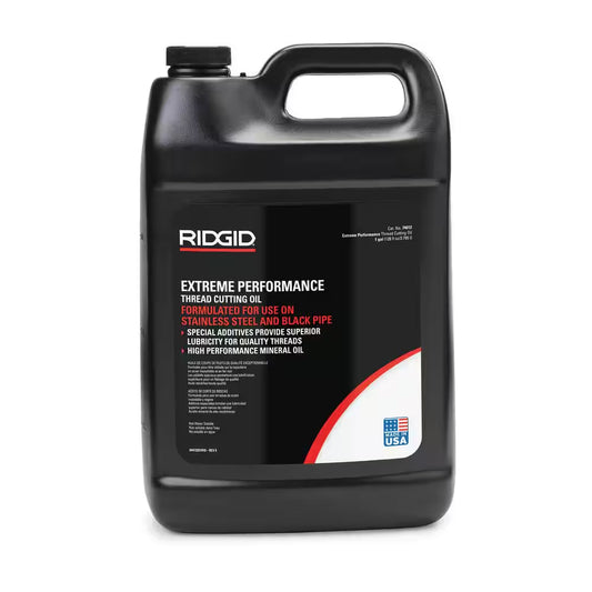 1 Gal. Dark Pipe Threading Oil, Low Odor & Anti-Mist Formulation for Pipe Cutting Dies/Threading