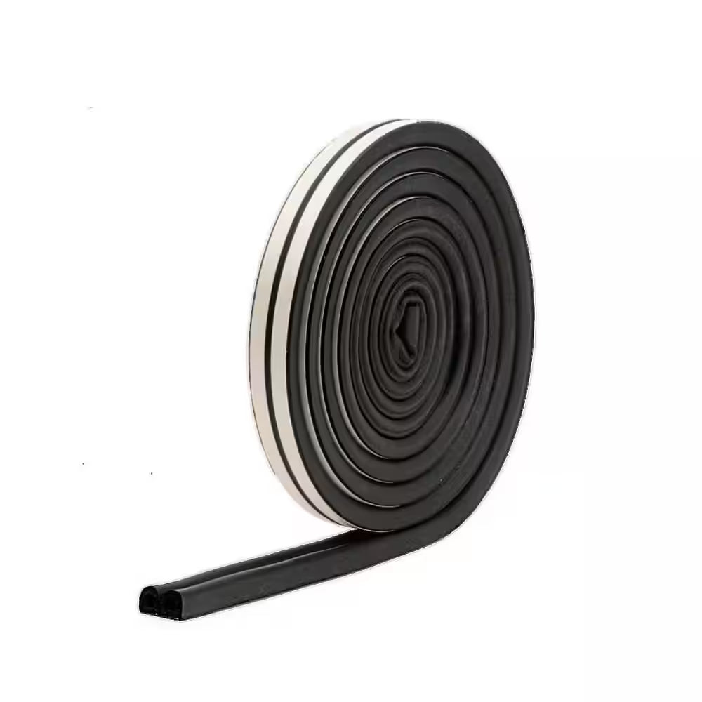 17 Ft. Black Small Rubber Auto & Marine Weatherseal for All Climates