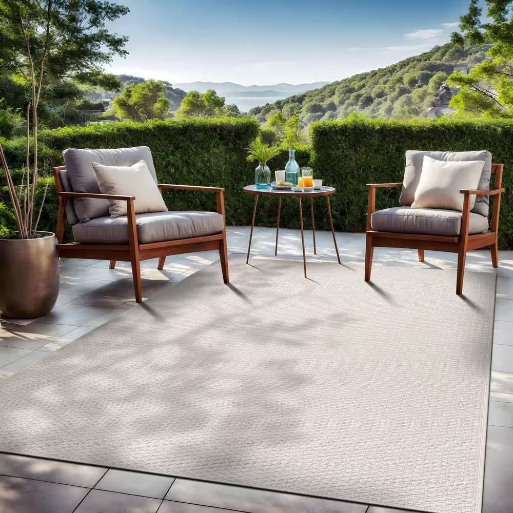 Wooly Bone 6 Ft. X 9 Ft. Solid Indoor Area Rug