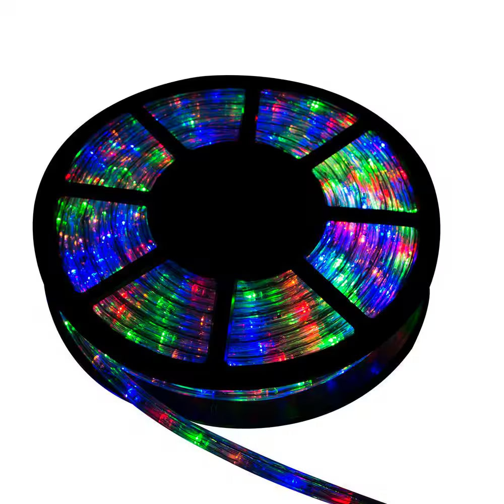 Outdoor 100 Ft. 110-Volt Plug-In Multi-Color Color Changing Light LED Color Changing Lights Rope Light