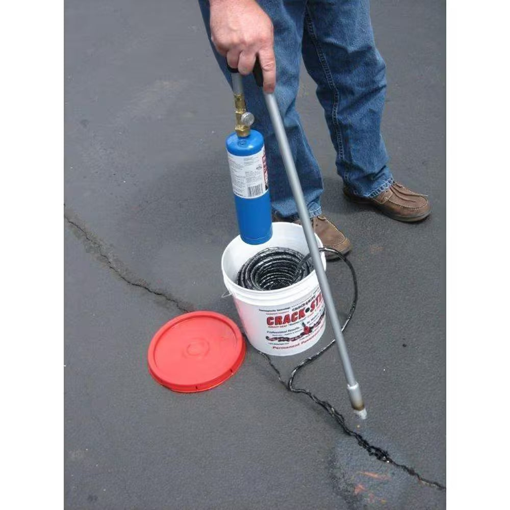 10 Lb. 125 Ft. Medium Black Permanent Blacktop Crack Filler