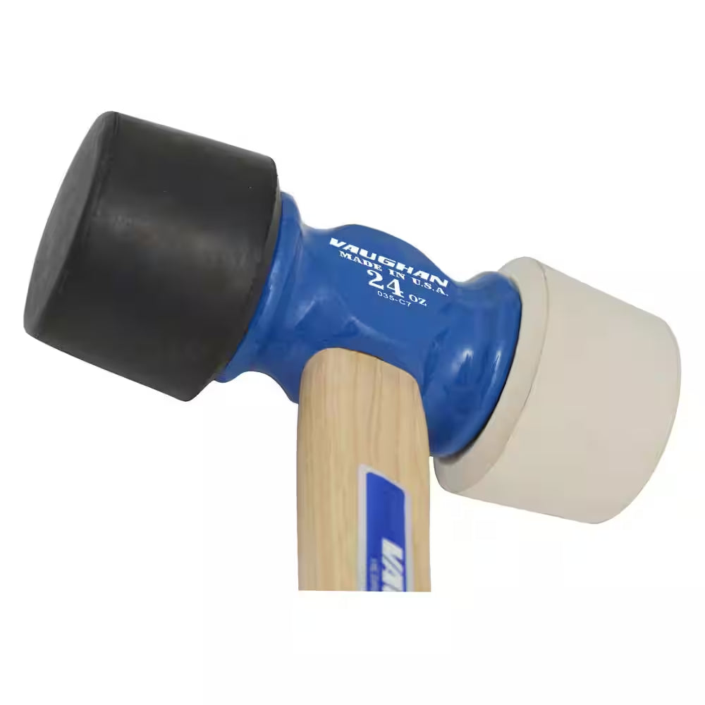 24 Oz. Rubber Mallet with 14 In. Hardwood Handle