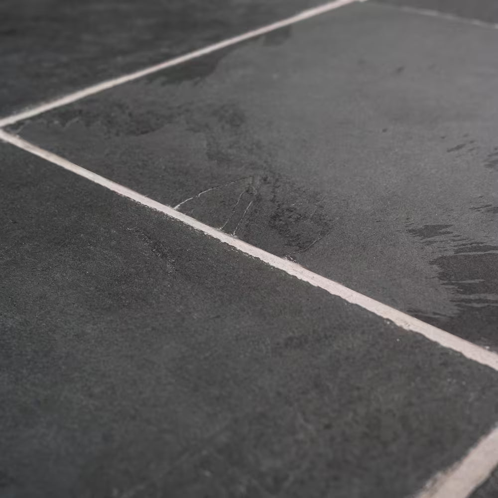 Montauk Black Classic Gauged Slate Tile, 12 In. X 12 In. Floor and Wall (10 Sq. Ft. / Case)