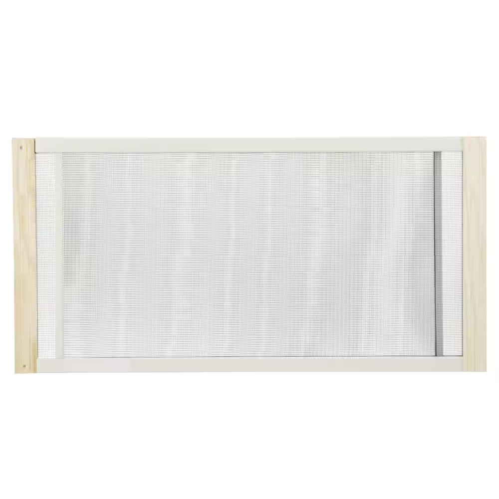 37 In. X 10 In. Grey Aluminum Adjustable Window Screen