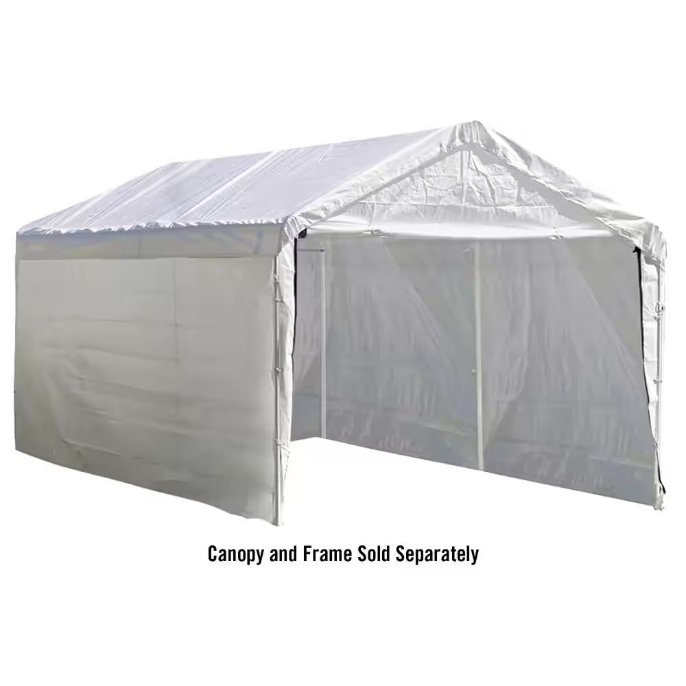 10 Ft. W X 20 Ft. D Sidewalls and Doors Kit for Max AP White Canopy with Uv-Resistant Fabric and 100% Waterproof Seams