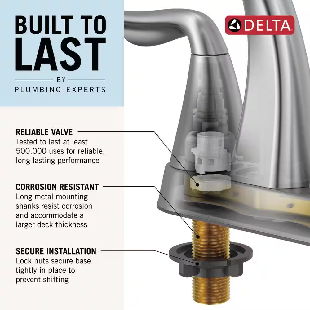 Foundations 4 In. Centerset Single Handle Bathroom Faucet in Polished Chrome