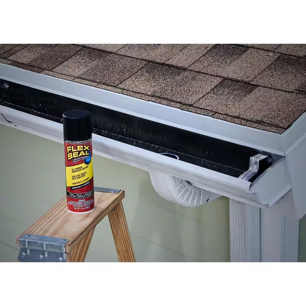Flex Seal Black 14 Oz. Aerosol Liquid Rubber Sealant Coating Spray Paint