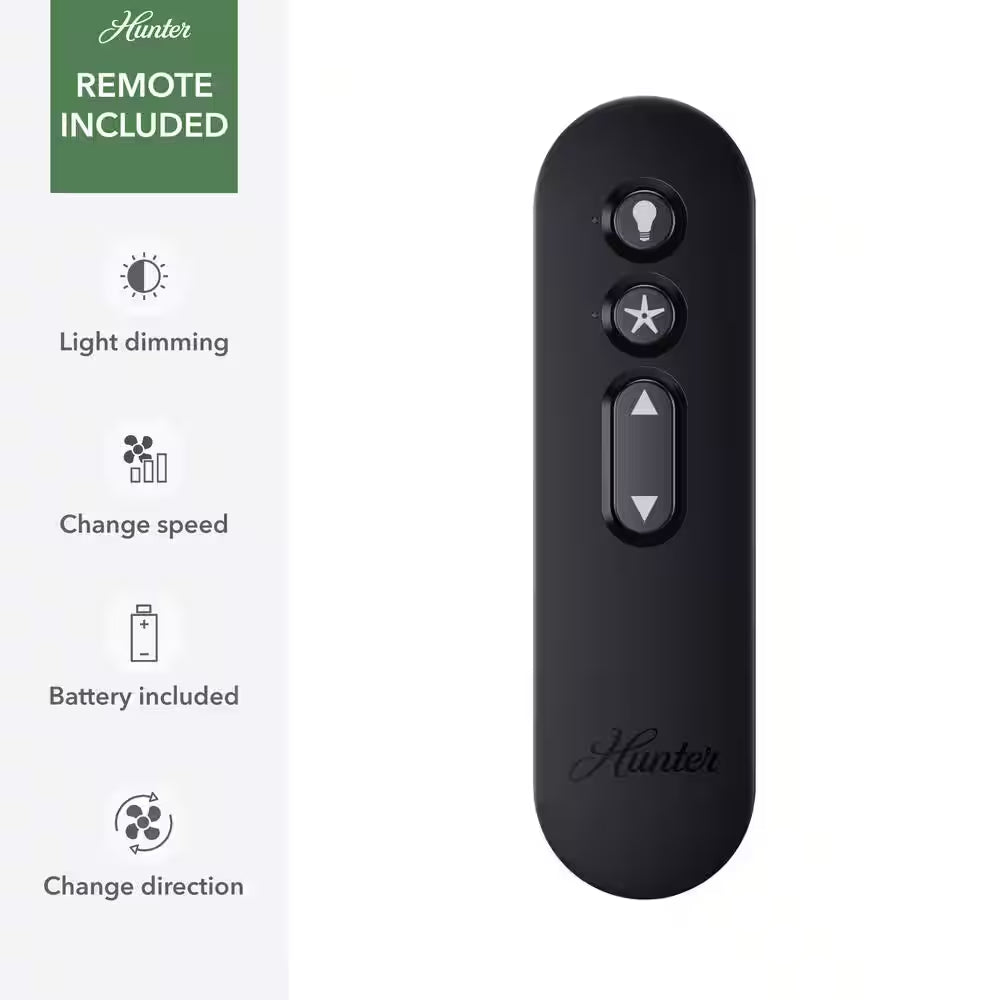 Triflow 52 In. LED Indoor/Outdoor Matte Black Ceiling Fan with Light Kit and Remote Included