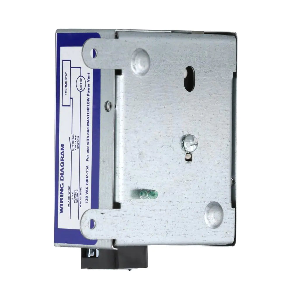 Universal Manually Adjustable Thermostat for Power Vent