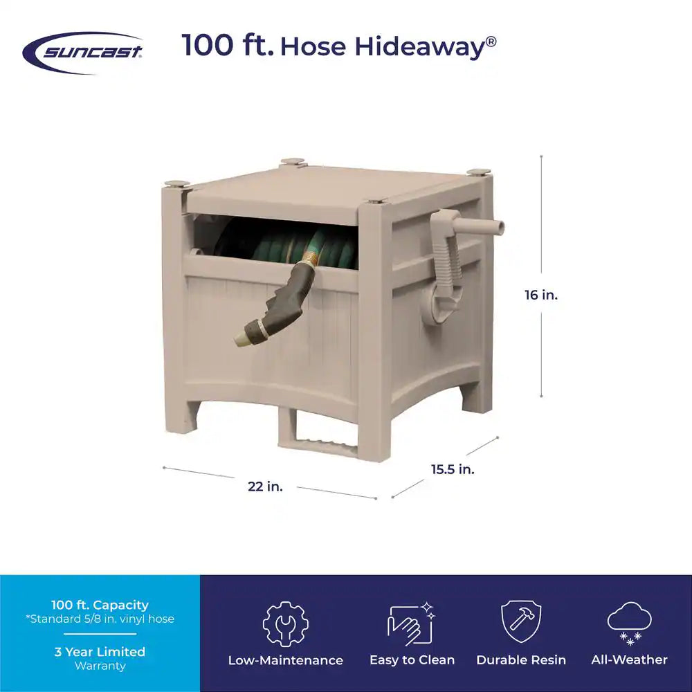 100 Ft. Hose Hideaway Dove Gray
