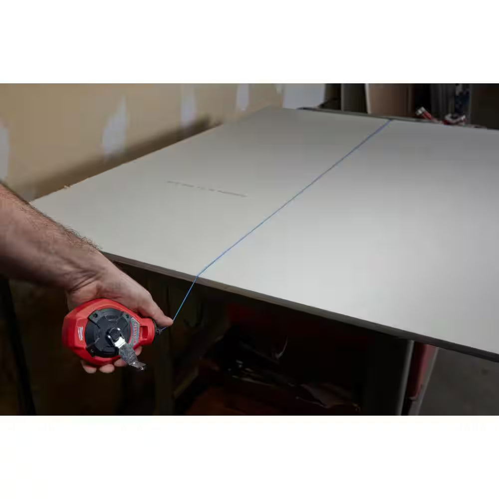 100 Ft. Aluminum Chalk Reel Kit with Blue Chalk and Bonus Line