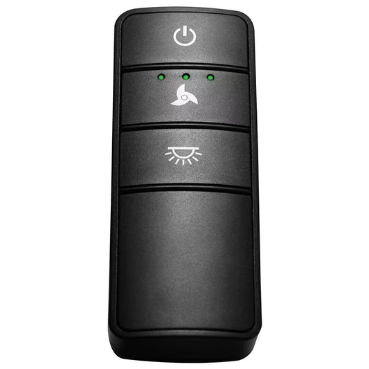 Universal 3-Speed Damp Rated Ceiling Fan Remote Control with Dimming Black