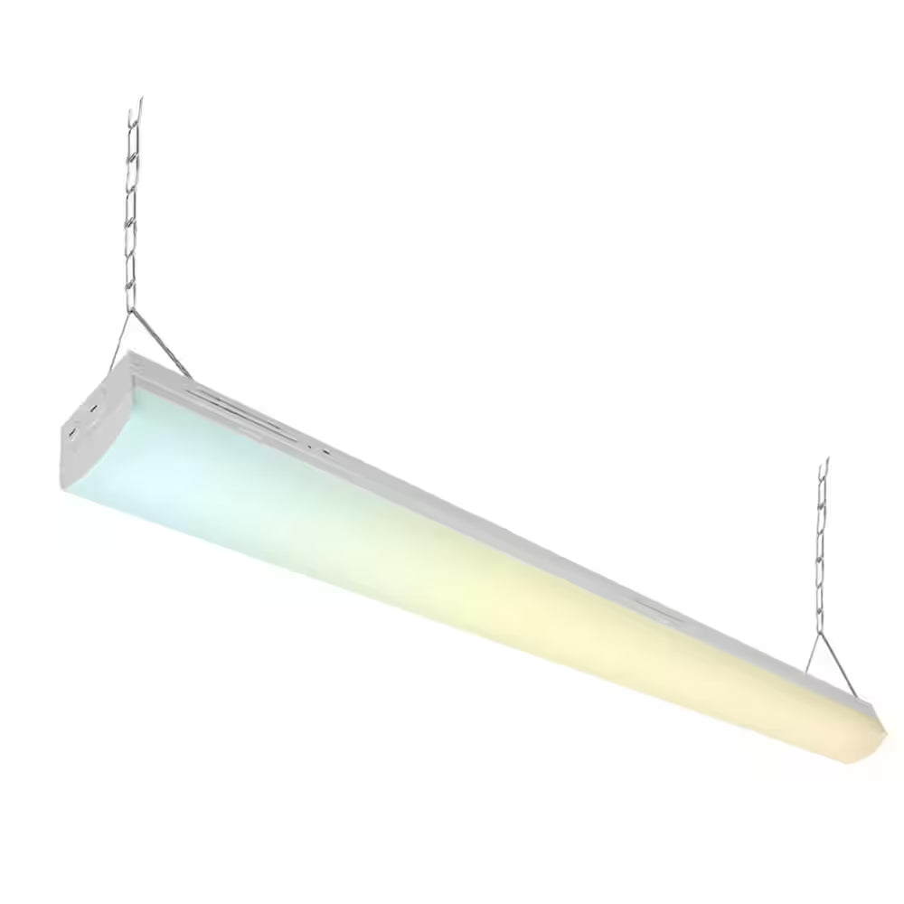 8 Ft.. 90-Watt Integrated LED Linear Strip Light Fixture Shop Light 8450/9750/11700 Lumens 3500/4000/5000K (4-Pack)
