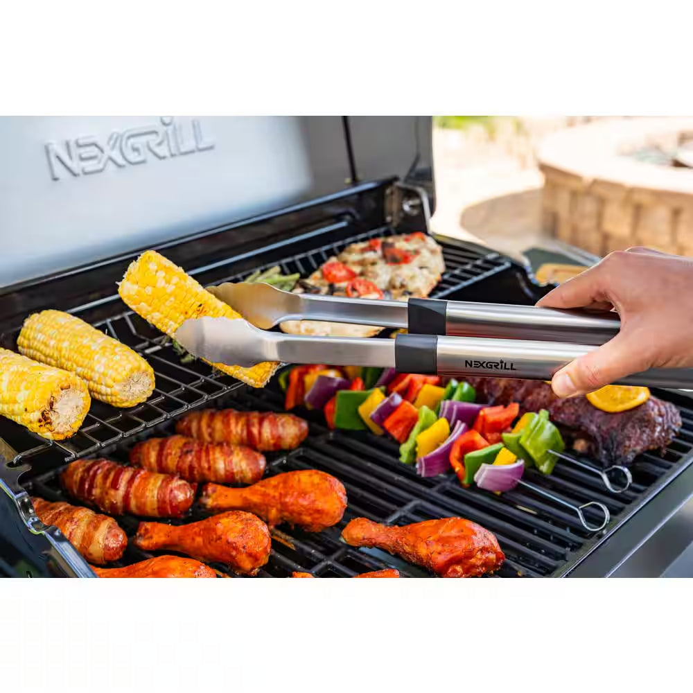 Grill Tool Set with Stainless Steel Handles (8 Piece)