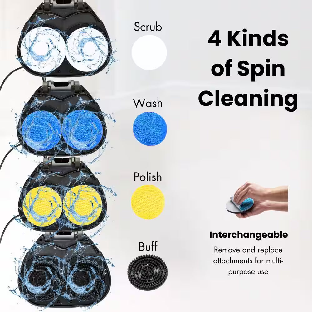 Floor Cleaner, Scrubber, and Polisher, 23 Ft. Cord