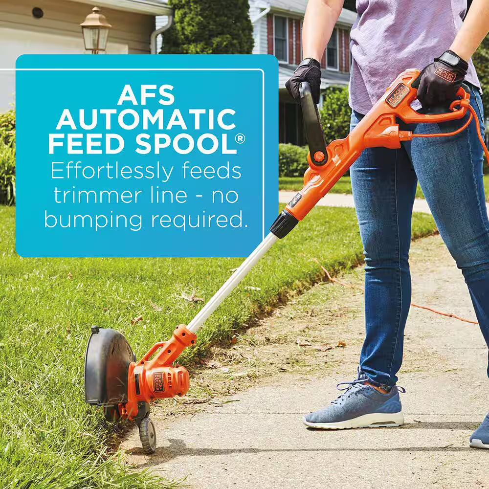 15 In. 10 AMP Corded Electric Walk behind Push Lawn Mower and 14 In. 6.5 Amp Corded 2-In-1 String Trimmer & Lawn Edger