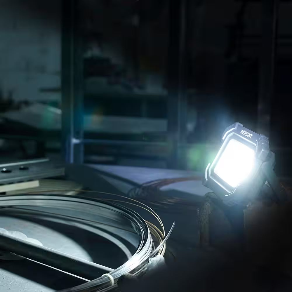 3000 Lumens Rechargeable Magnetic Utility Light with Power Bank (2-Pack )