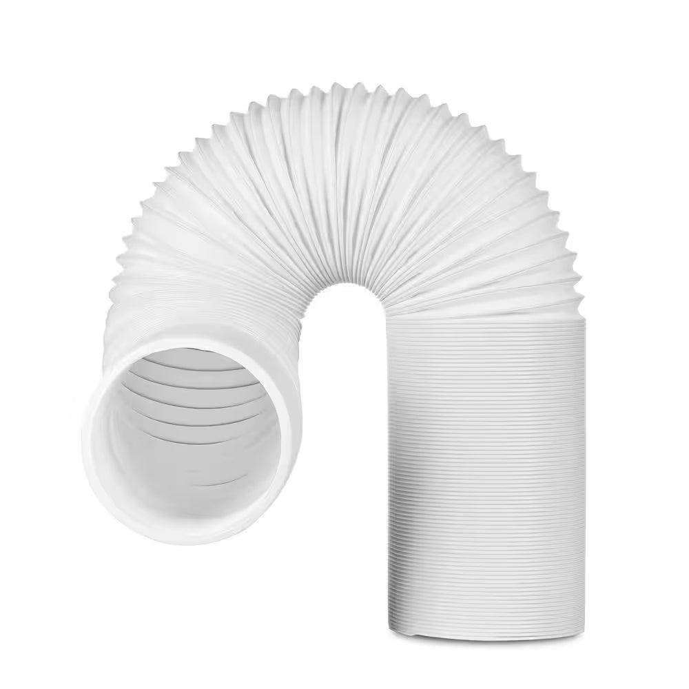 5 In. X 6.5 Ft. Non-Insulated Flexible Exhaust Hose for Portable Air Conditioner, Counter-Clockwise