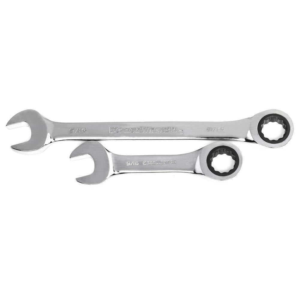 Sae/Metric 72-Tooth Standard and Stubby Combination Ratcheting Wrench Set (34-Piece)