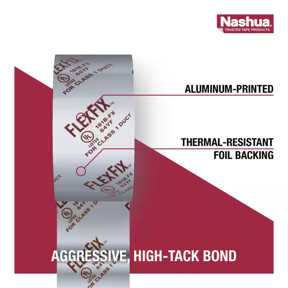 1.89 In. X 30 Yd. Dryer Vent Installation Air Duct Accessory Duct Tape