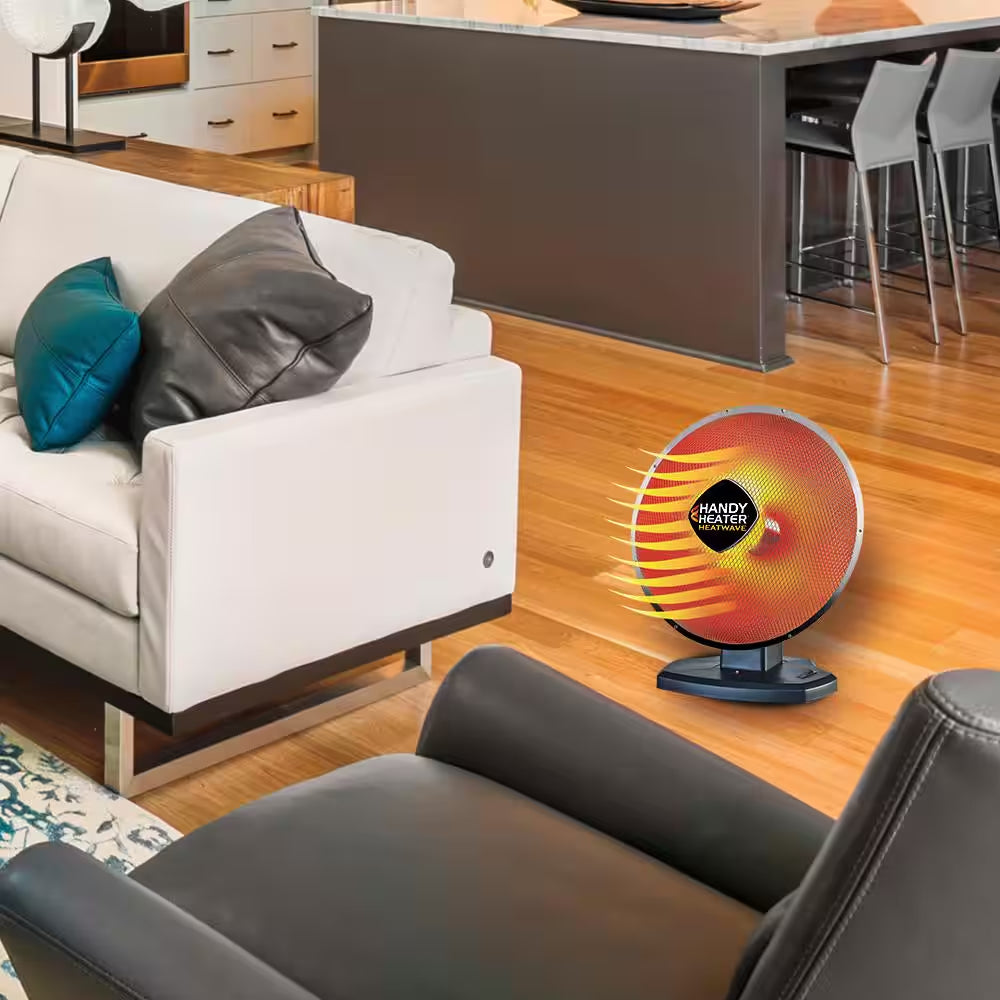 1500-Watt 18.5 In. Electric Ceramic Parabolic Space Heater with Tip-Over Safety