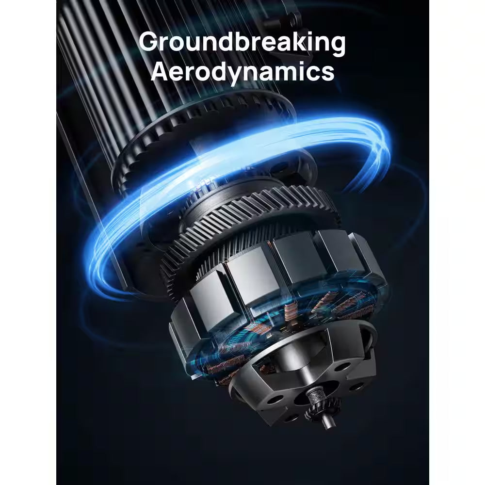 36 In. Tower Fan, 8 Speed, DC Motor, 25 DB Quiet 90° Oscillating with Remote in Black