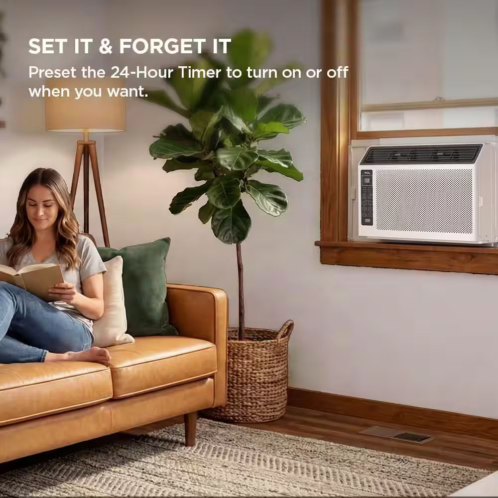 6,000 BTU 115 Volts Window AC Cools 250 Sq. Ft. with Remote in White