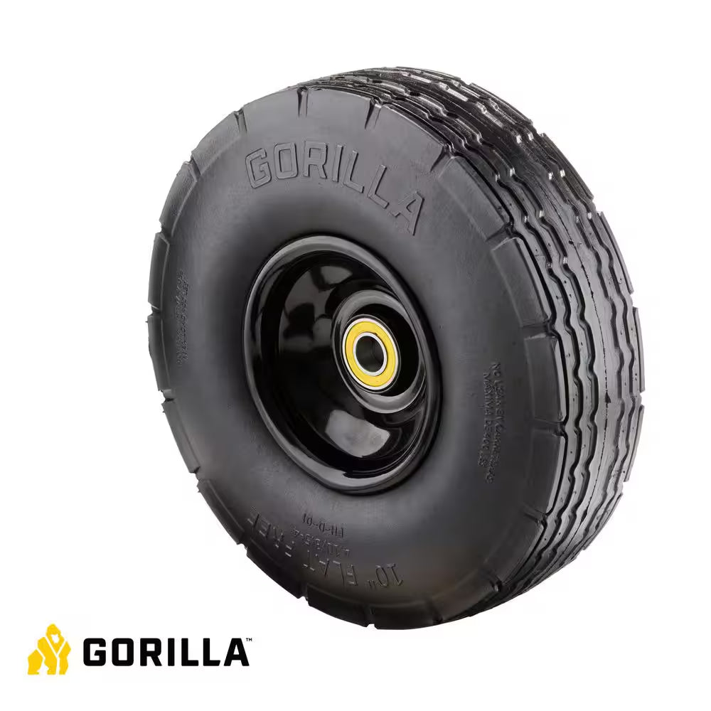 10 In. Heavy-Duty No-Flat Hand Truck Replacement Tire (1 Pack)