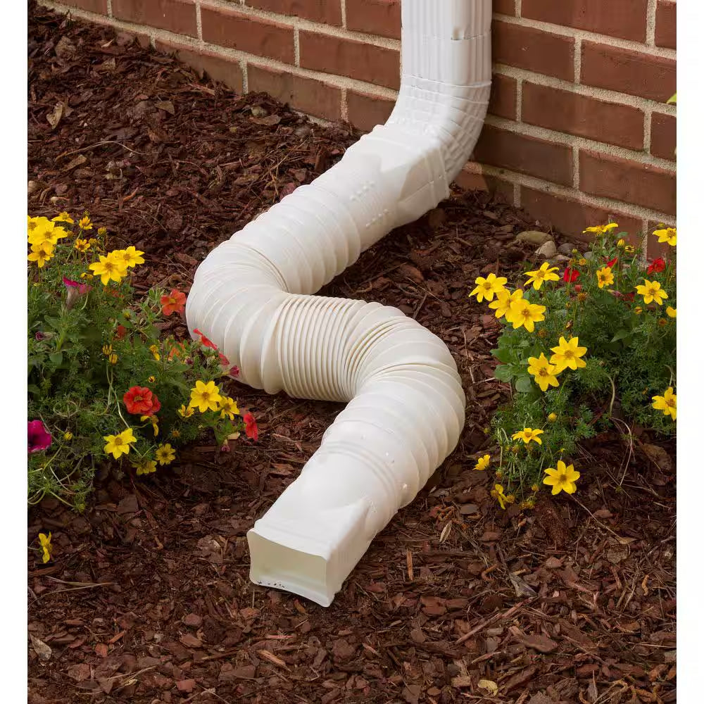 Flex a Spout 55 In. Stone Vinyl Downspout Extension