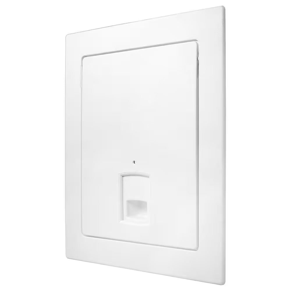 6 In. X 7 In. Easy Install Flush Mount Wall/Ceiling Plastic Access Door Panel with Frame and Child-Resistant Latch