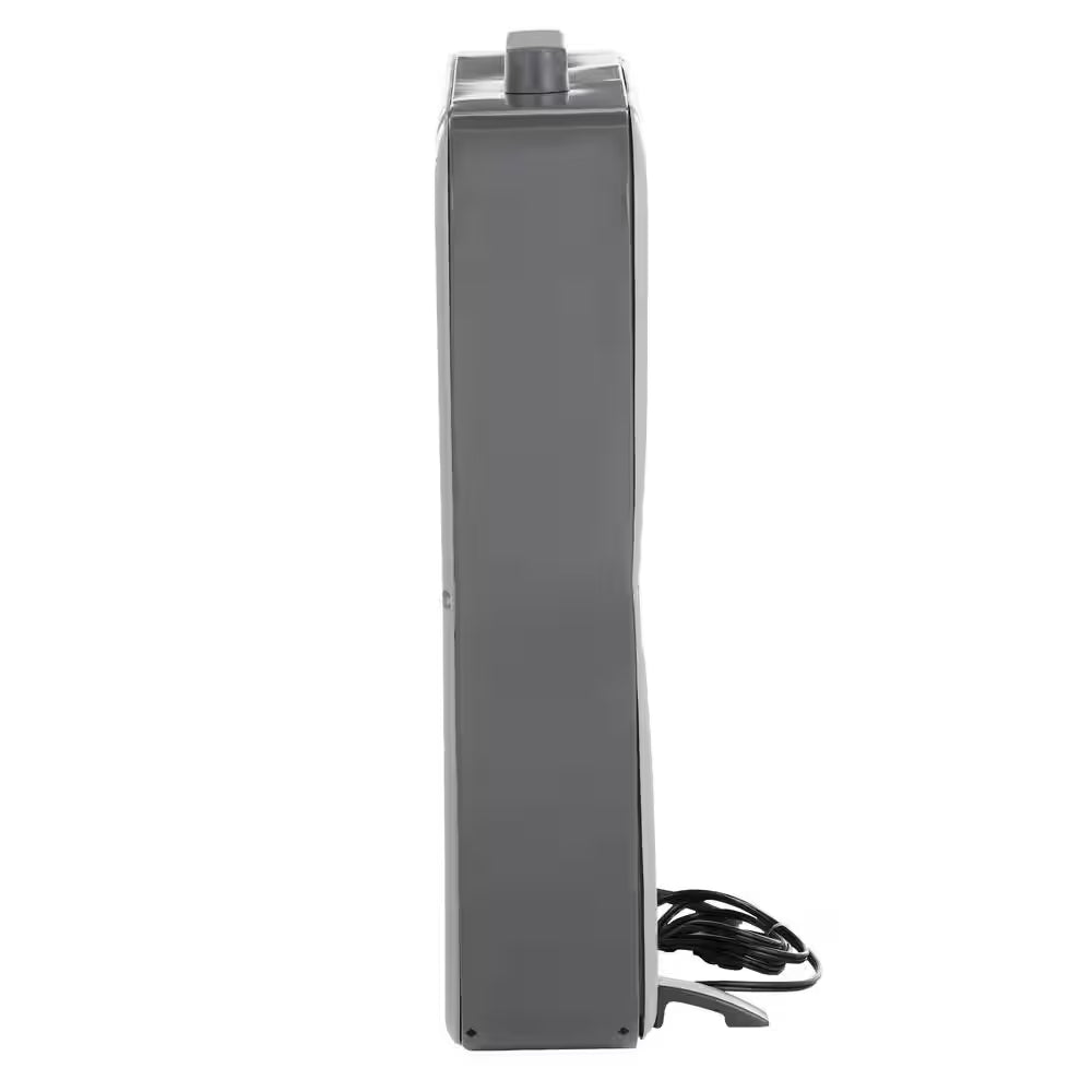 Power plus 20 In. 3 Speed Box Fan for Home in Gray with Weather Shield Design for Window Use, 2000 CFM, Carry Handle