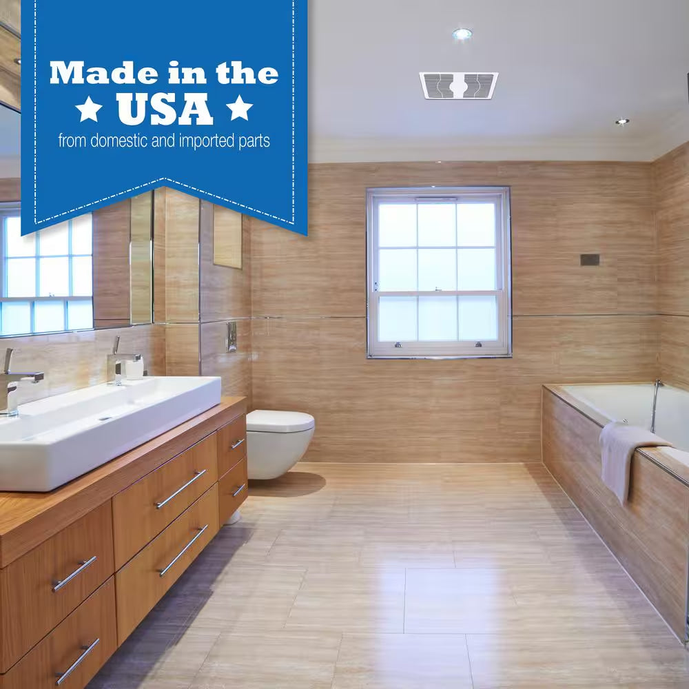 ENERGY STAR Certified Quiet 280 CFM Ceiling Bathroom Exhaust Fan