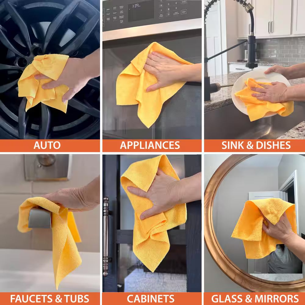 Easy-Tear 12 In. X 12 In. Microfiber Cloth Roll (50 Count)