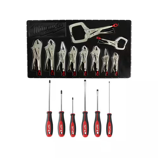 Torque Lock Locking Pliers with Screwdriver Set (16-Piece)