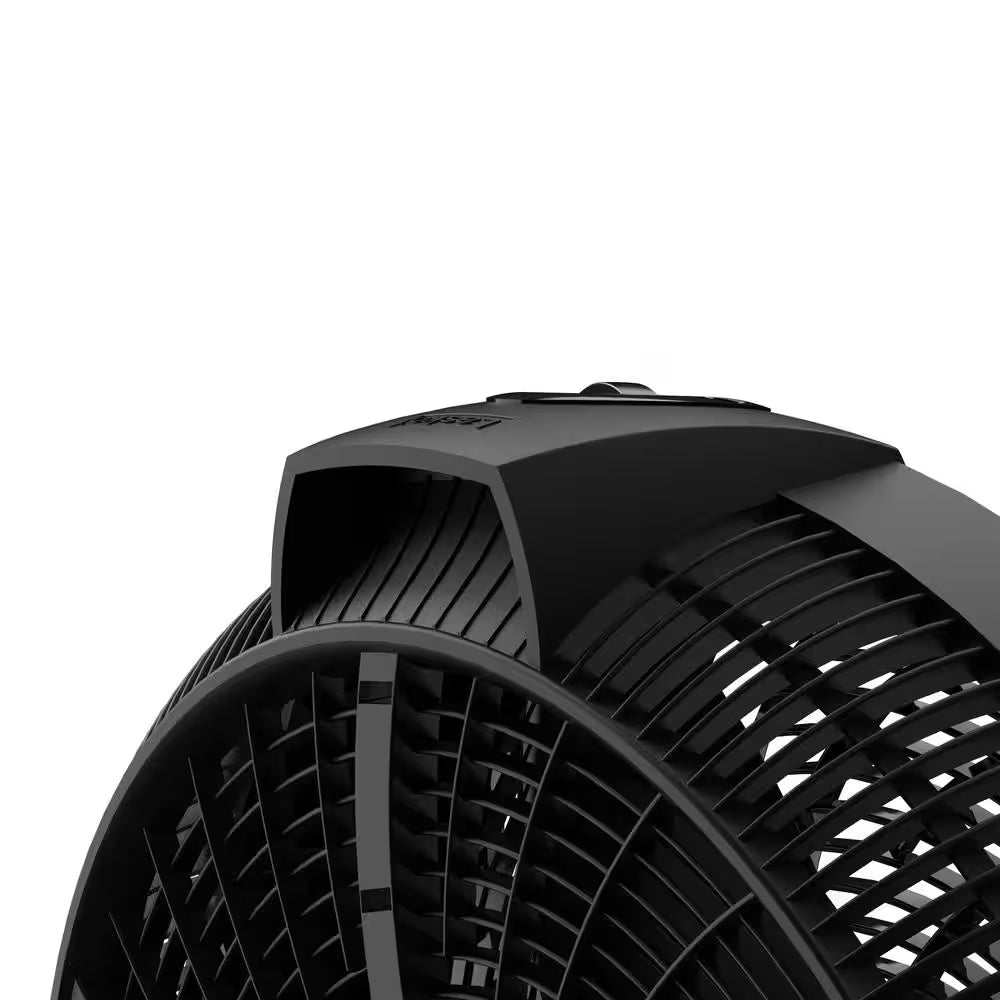 Cyclone 20 In. 3 Speed Air Circulator Floor Fan for Home in Black with Wall Mount Option, Pivoting Head and Carry Handle