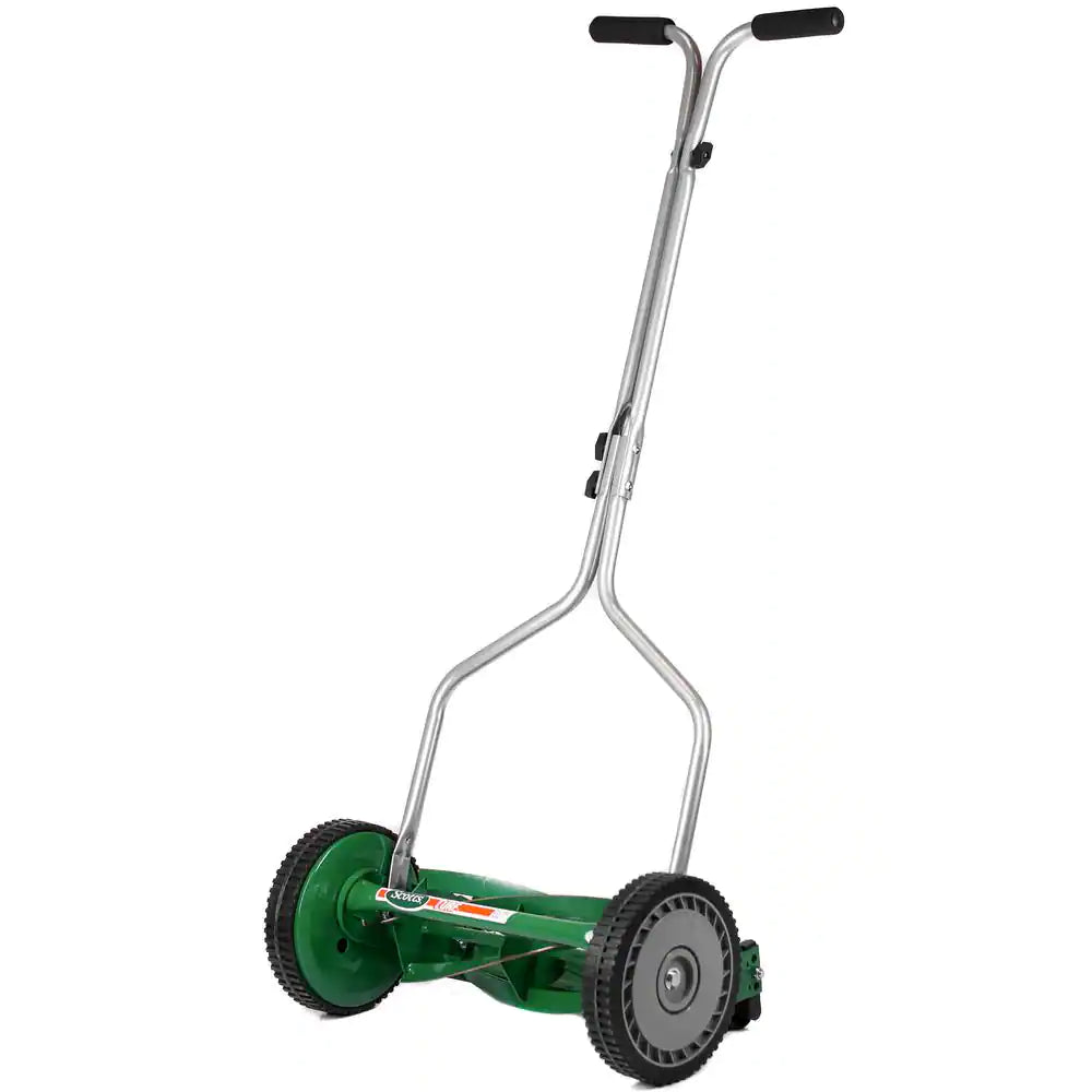 14 In. 5-Blade Manual Walk behind Push Reel Lawn Mower