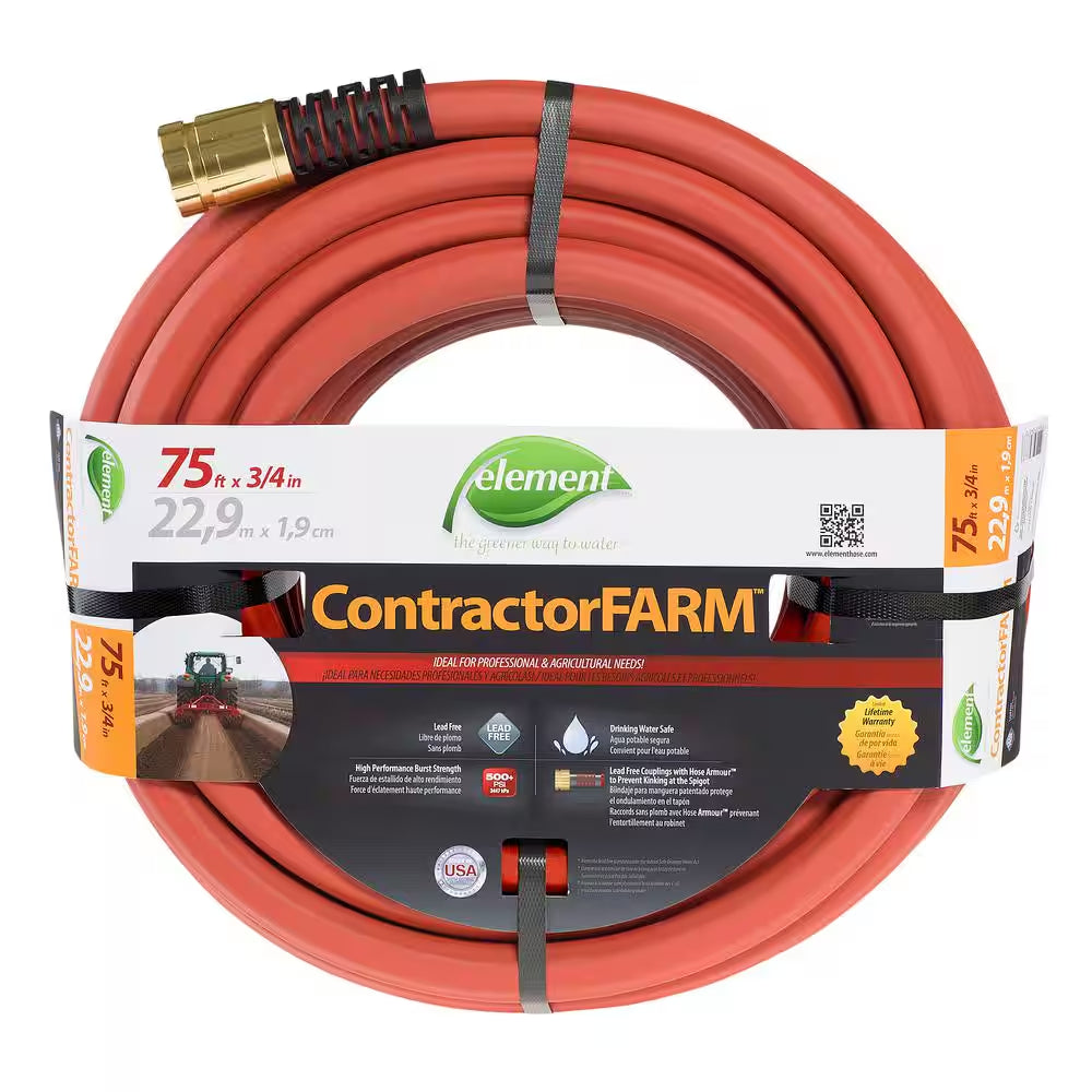 Contractorfarm 3/4 In. X 75 Ft. Heavy Duty Contractor Water Hose