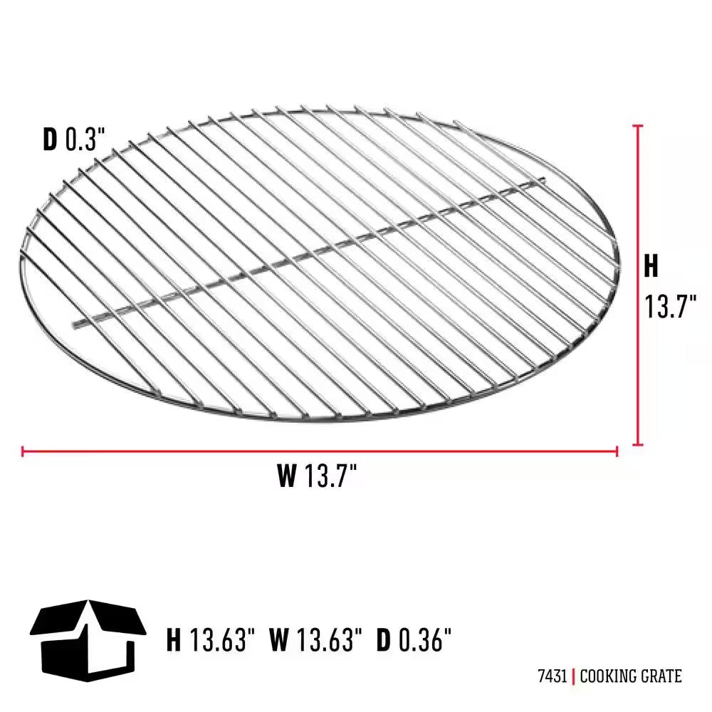Replacement Cooking Grate for Smokey Joe Silver/Gold & Tuck-N-Carry Charcoal Grill