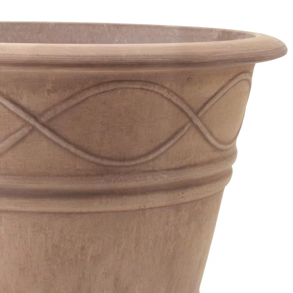 Western Weave 14-1/2 In. X 11 In. Taupe Composite PSW Pot