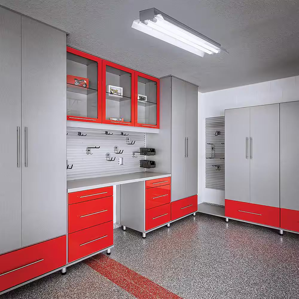 48-Watt 4 Ft. Linear Daylight (5000K) LED Tube Light Bulb Retrofit Conversion Kit Replaces 8 Ft. T8 T12 Fluorescent Bulb