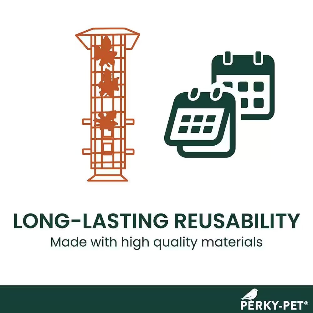 Squirrel-Be-Gone Squirrel-Resistant Metal Durable Wild Bird Feeder - 2 Lb. Capacity